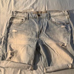 American Eagle Distressed Cutoffs